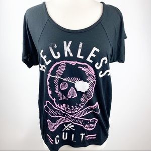 Young & Reckless Black T-shirt Medium